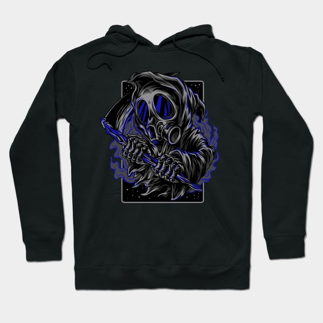 Reaper Scythe Smoke Purple Hoodie by BradleyHeal